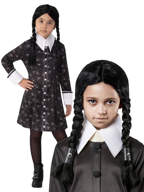 wednesday addams kids costume|wednesday addams costume kids walmart.